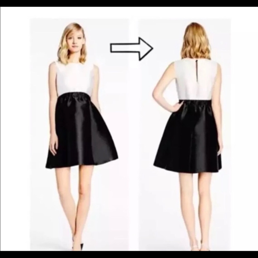 Kate Spade White Black Swift A-Line Dress